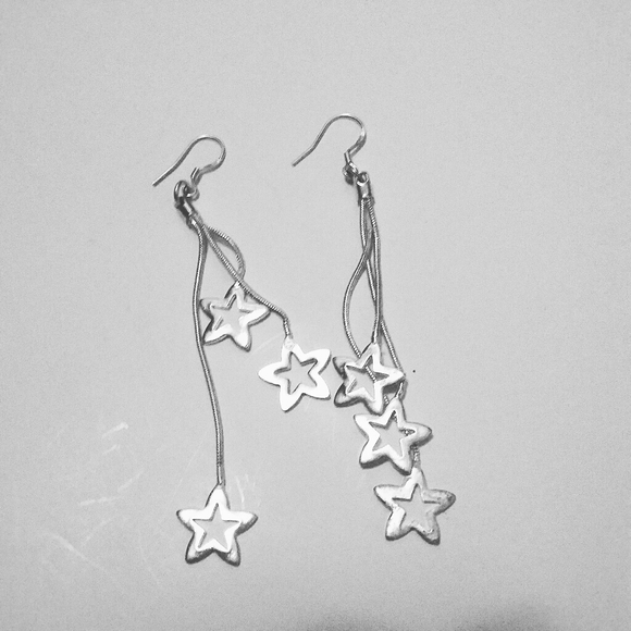 None Jewelry - star earrings silver